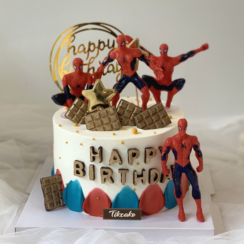 蜘蛛侠主题奶油蛋糕 哪个蛋糕店有蜘蛛侠款式的蛋糕