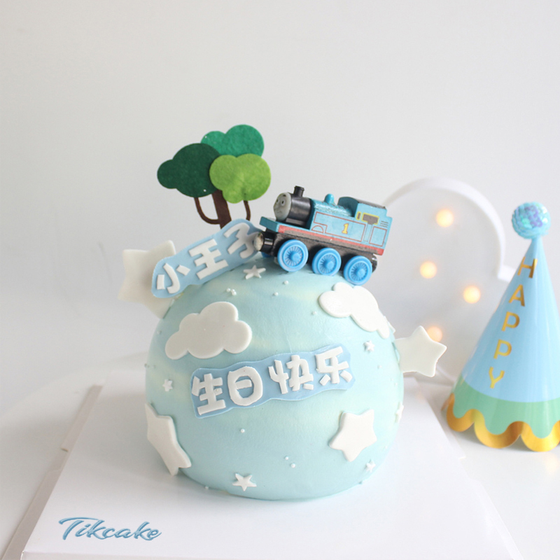 托马斯小火车球形蛋糕 送儿子的生日蛋糕有哪些创意？想给宝宝订个特别的生日蛋糕