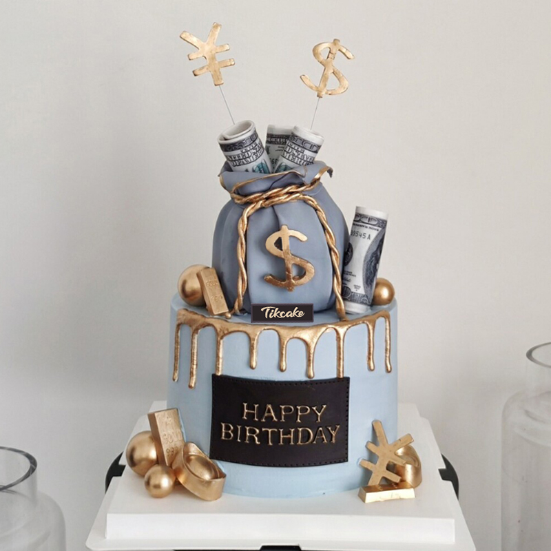 送男友送爸爸翻糖福袋蛋糕 男朋友过生日订什么蛋糕？哪里可以订好吃的蛋糕