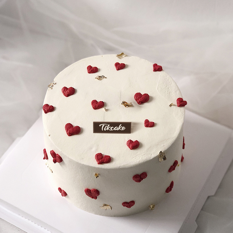 网红手绘蛋糕 520情人节吃起来，美味情人节蛋糕