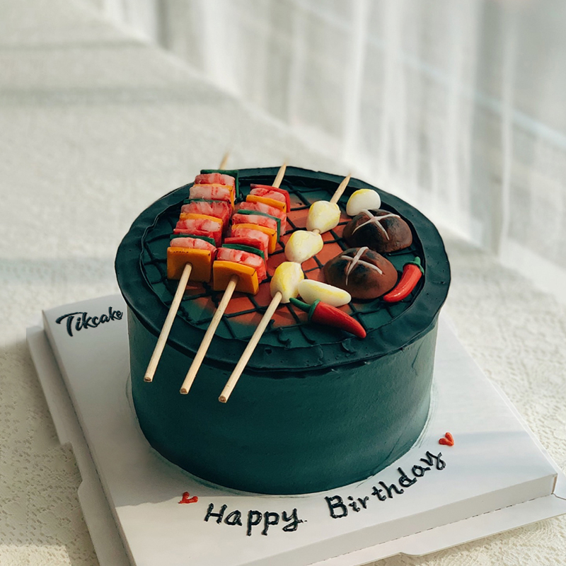 烧烤主题网红蛋糕 男友过生日订什么蛋糕款式合适