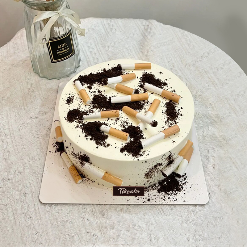 烟头烟灰主题翻糖搞怪蛋糕