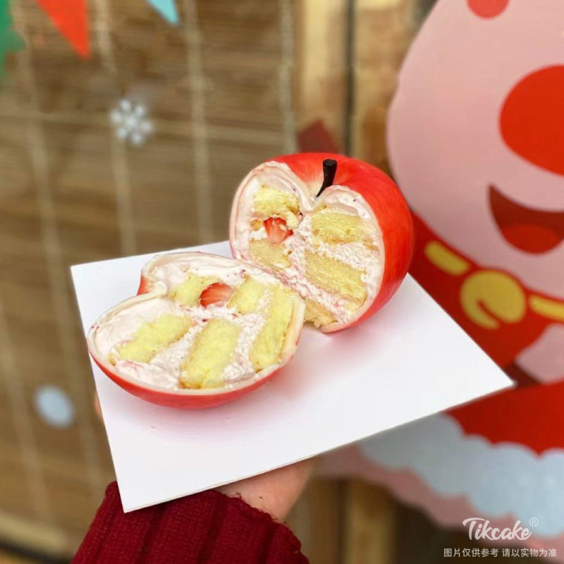 圣诞苹果巧克力鲜奶蛋糕
