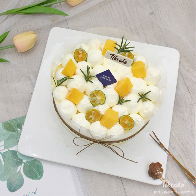 奶油芒果千层蛋糕