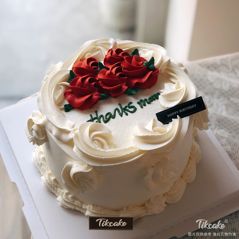 送妈妈款复古奶油蛋糕