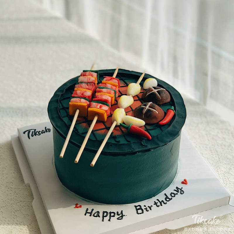 烧烤主题网红蛋糕
