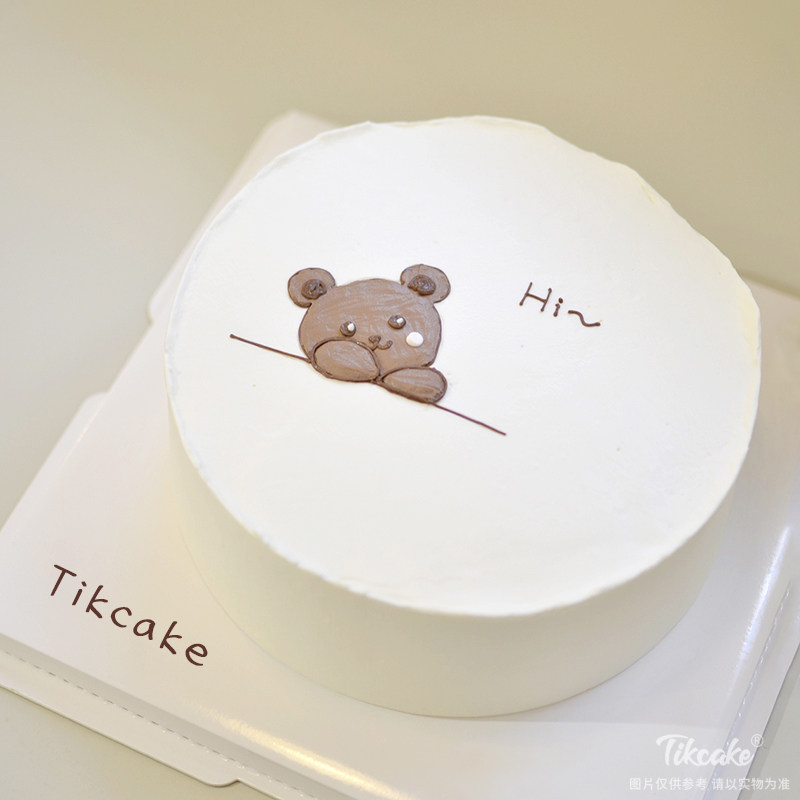 ins韩式手绘蛋糕蛋糕