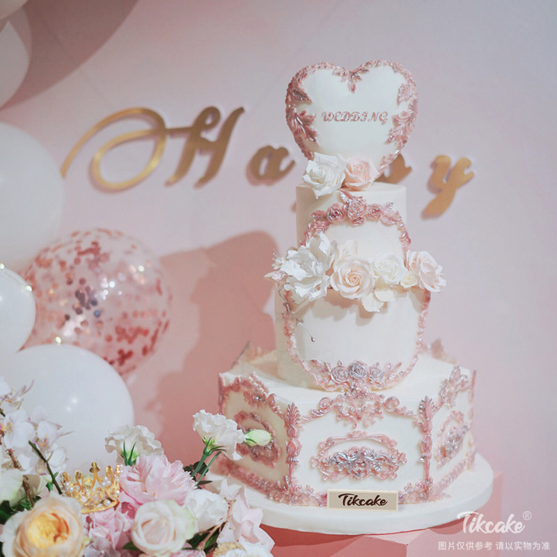 婚礼翻糖蛋糕