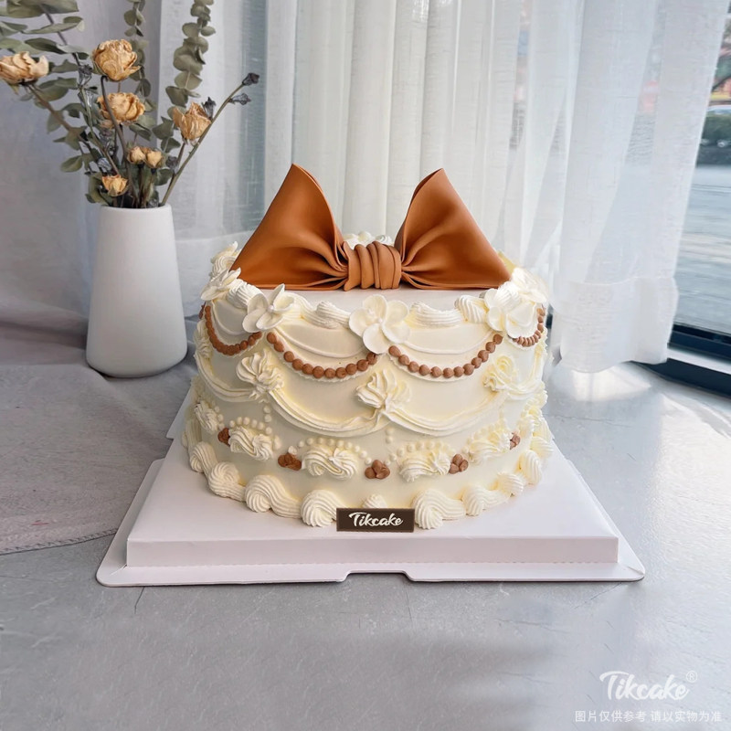 复古风翻糖蛋糕