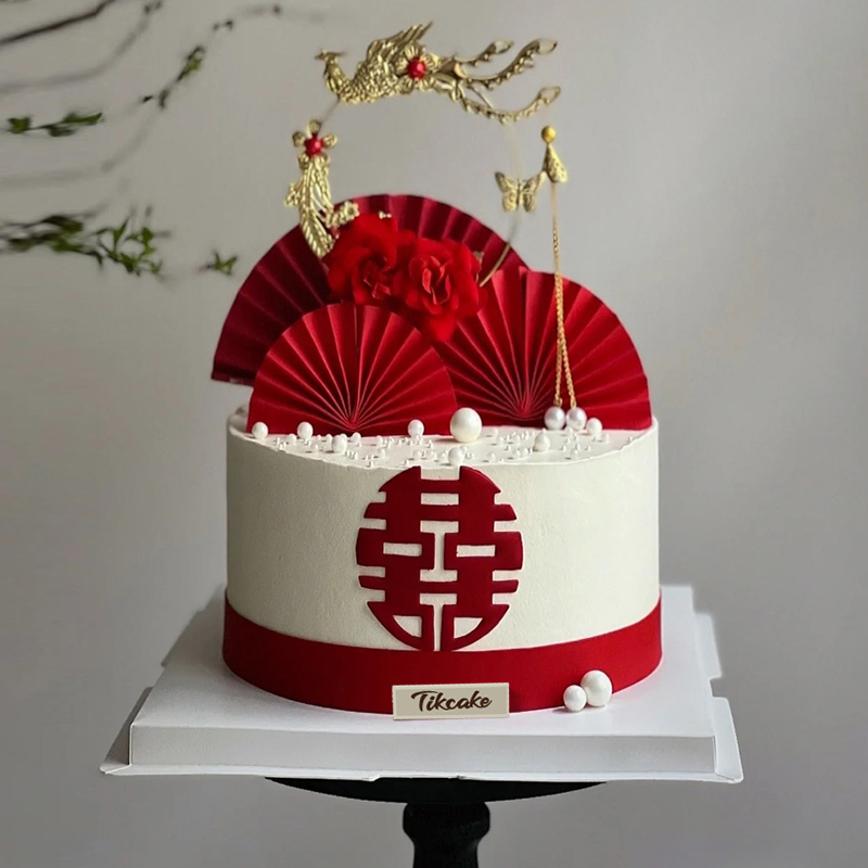 中式婚庆主题蛋糕（二）