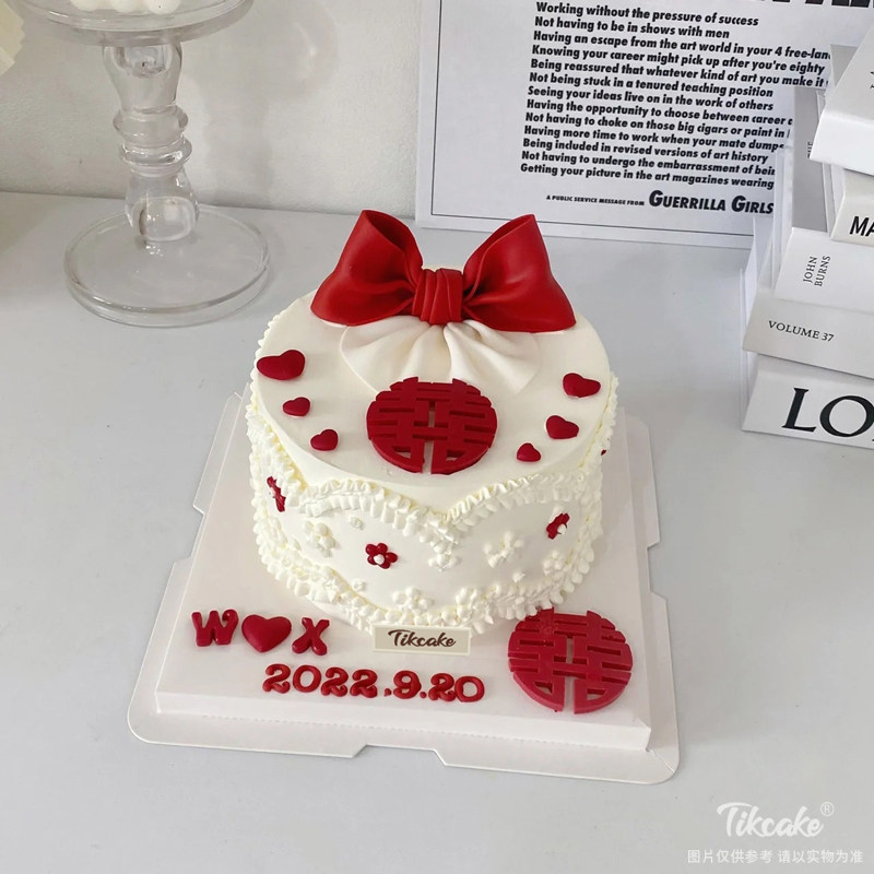 中式婚庆主题翻糖蛋糕（三）