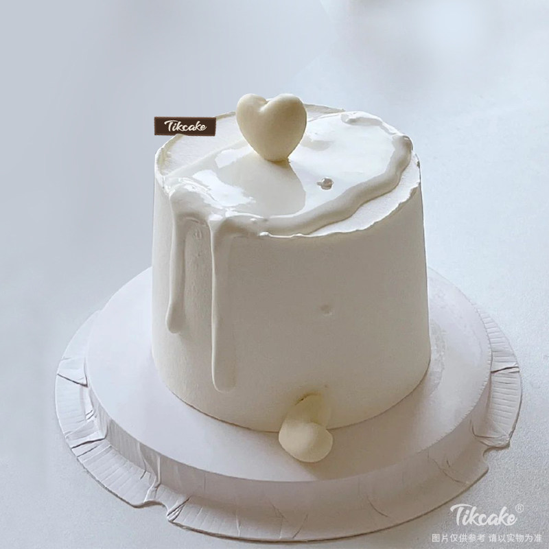 纯洁的心-简约奶油蛋糕