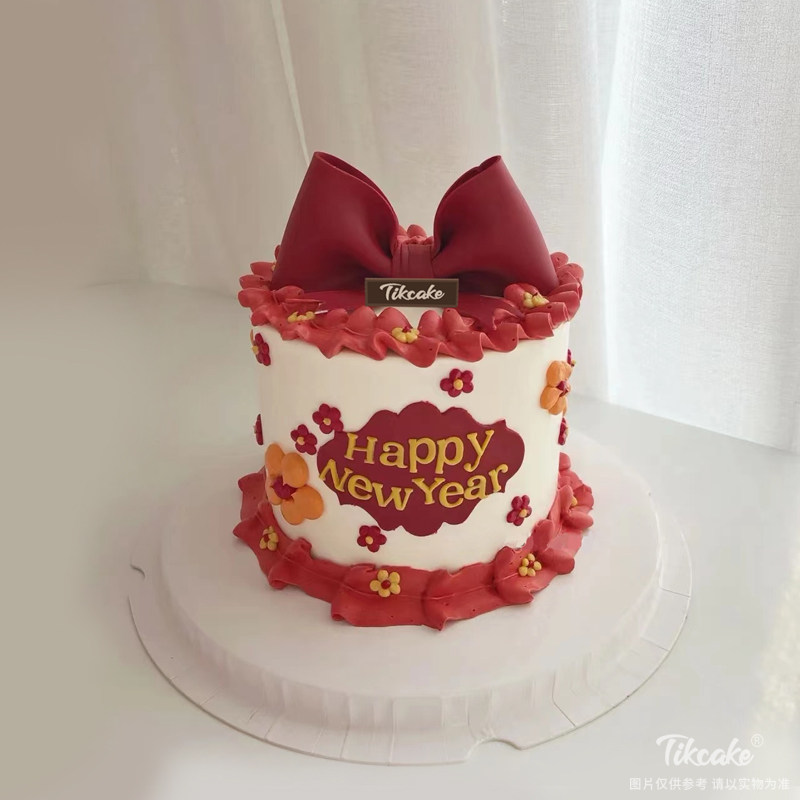 景星庆云-新年翻糖蛋糕