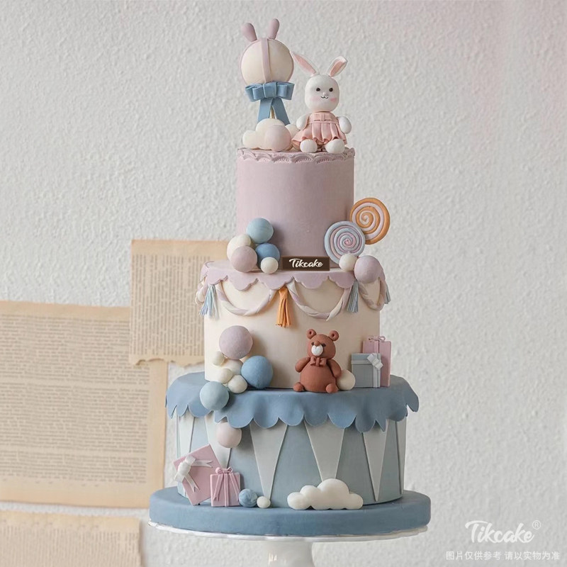 三层梦幻童年翻糖蛋糕（城市专属款）