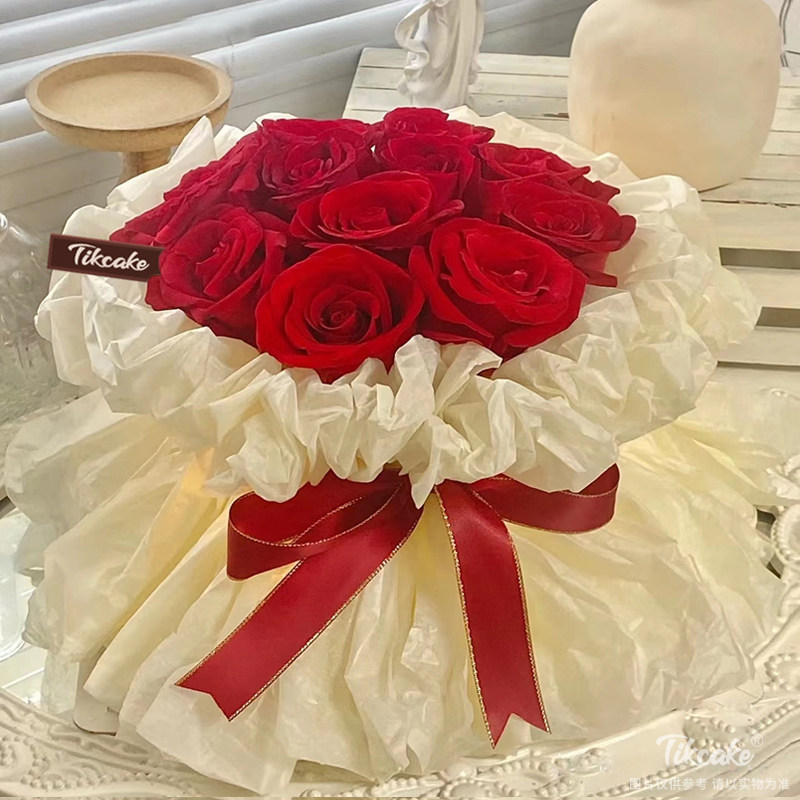 爱的宣言-鲜花蛋糕