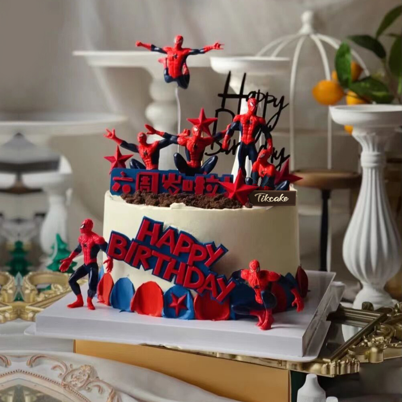 蜘蛛侠主题儿童鲜奶蛋糕