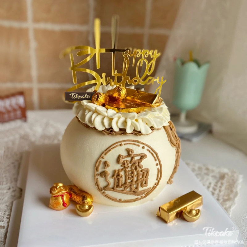 奶油款福袋主题鲜奶蛋糕