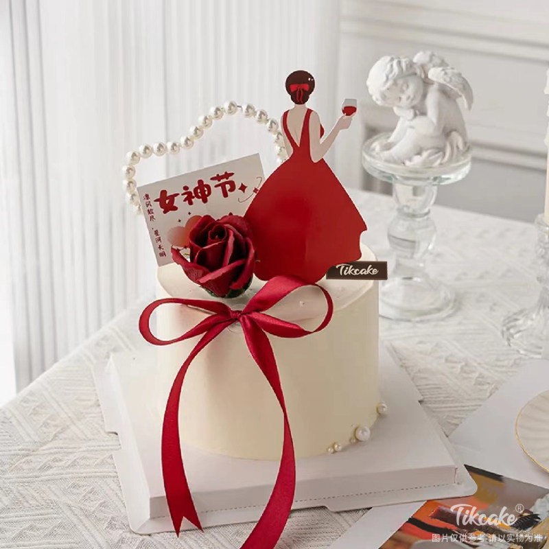 女神节主题鲜奶蛋糕