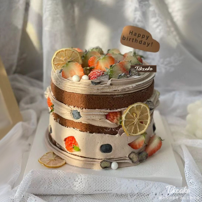 加高款巧克力水果蛋糕