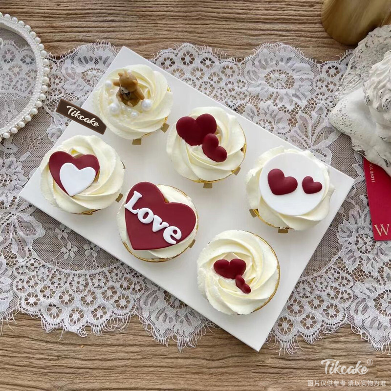 爱心主题鲜奶纸杯蛋糕（城市专属款）