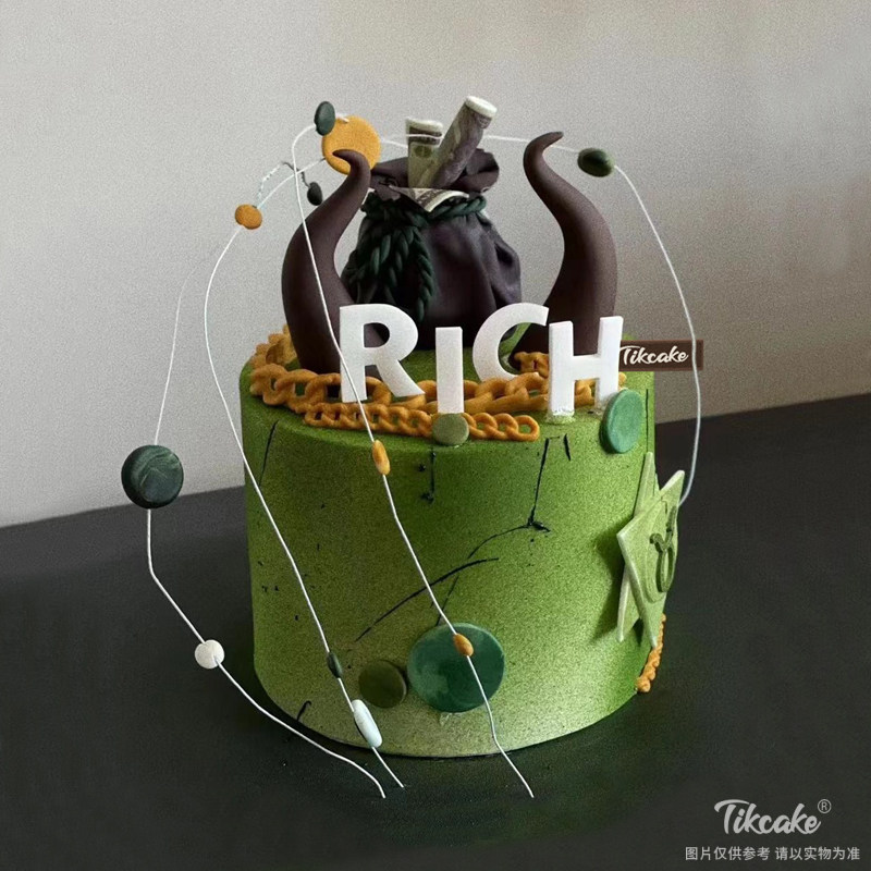 金牛座福袋主题翻糖鲜奶蛋糕（4.20-5.20）