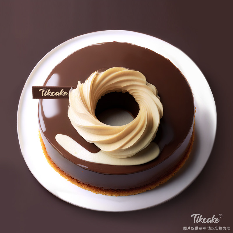 原创甜甜圈造型巧克力鲜奶蛋糕