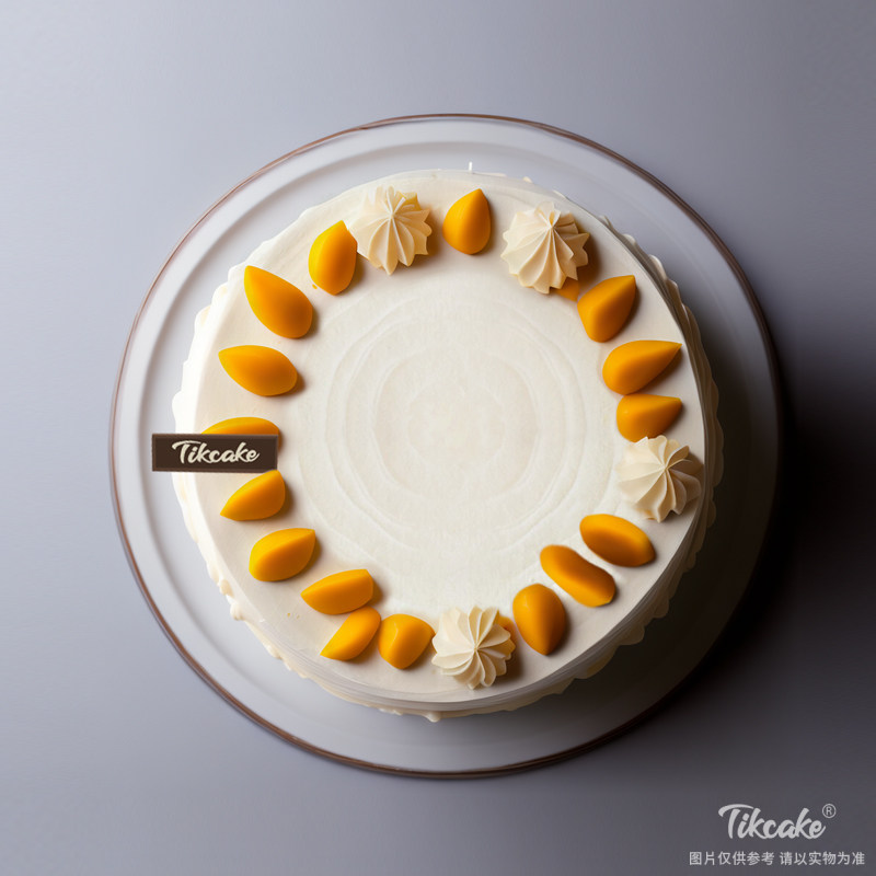 原创芒果主题翻糖鲜奶蛋糕
