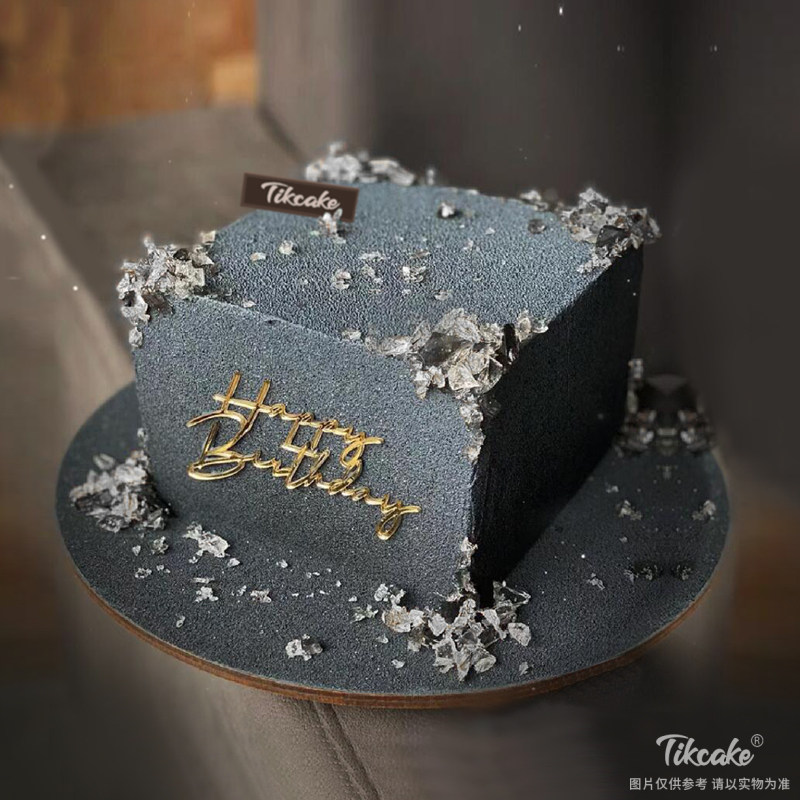 送男神帅气方形鲜奶蛋糕（城市款）