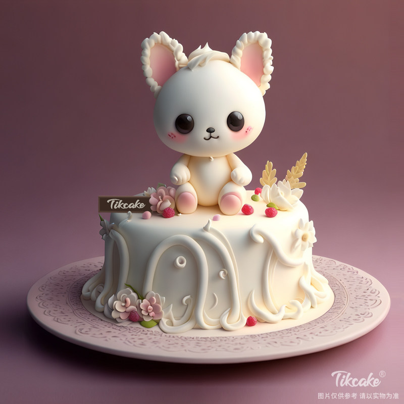 原创可爱翻糖儿童蛋糕