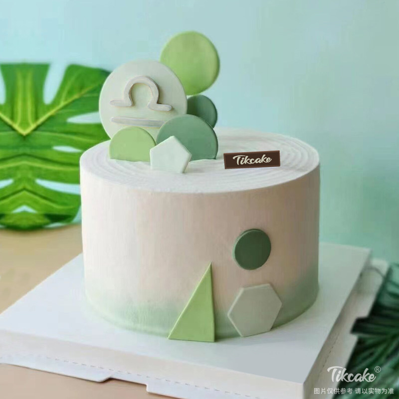 优雅天秤座主题翻糖蛋糕（9.23-10.23）