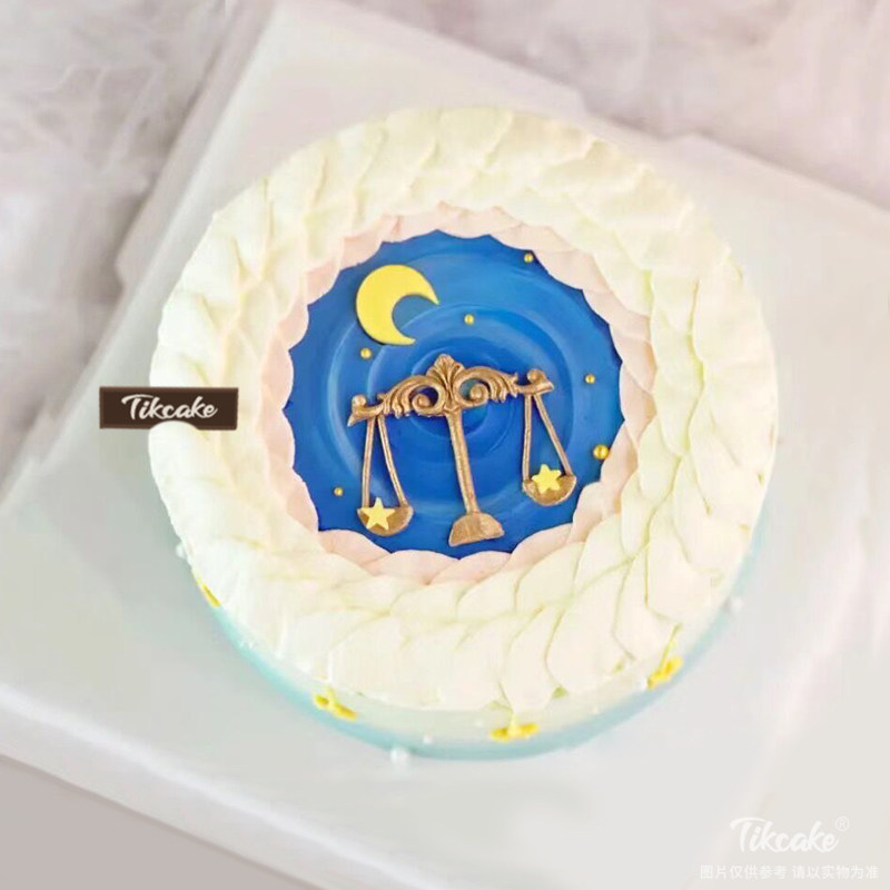 简约天秤座鲜奶蛋糕（9.23-10.23）
