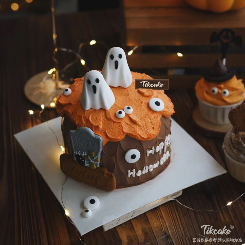 万圣节南瓜主题蛋糕