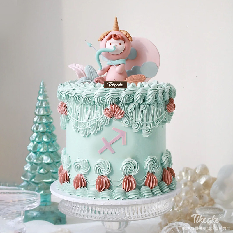射手座复古风翻糖鲜奶蛋糕（11.23-12.21）