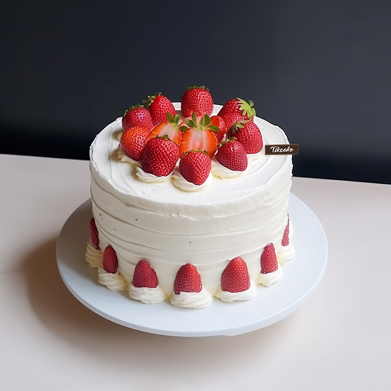 原创草莓鲜奶蛋糕（二）