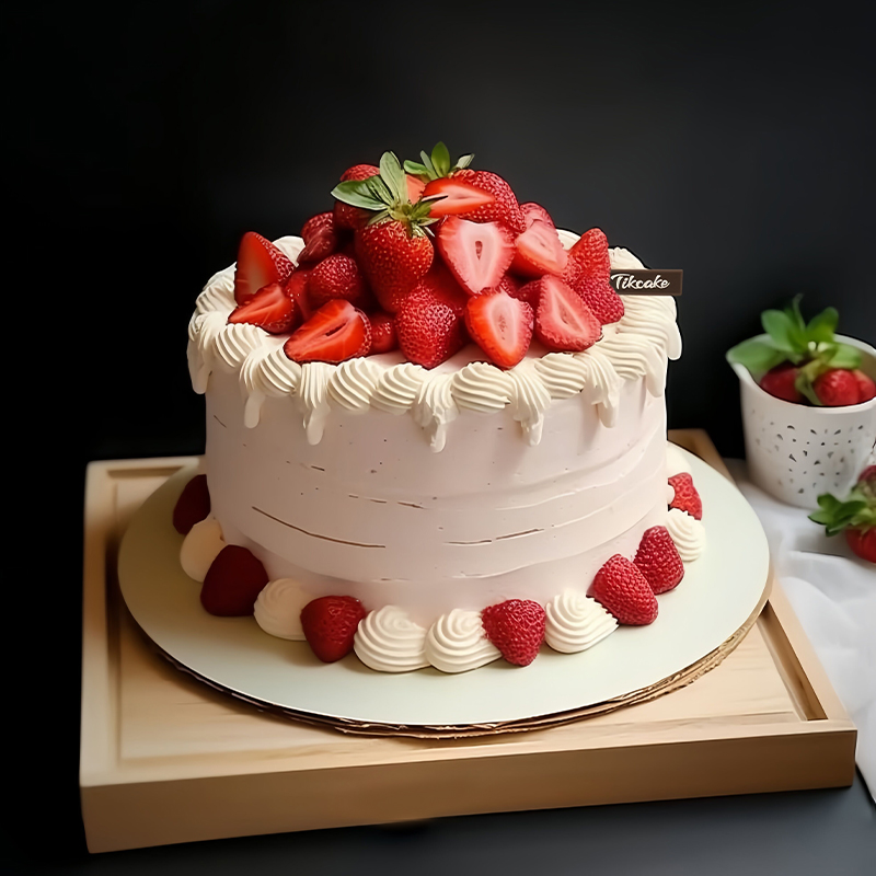 原创草莓鲜奶蛋糕（三）