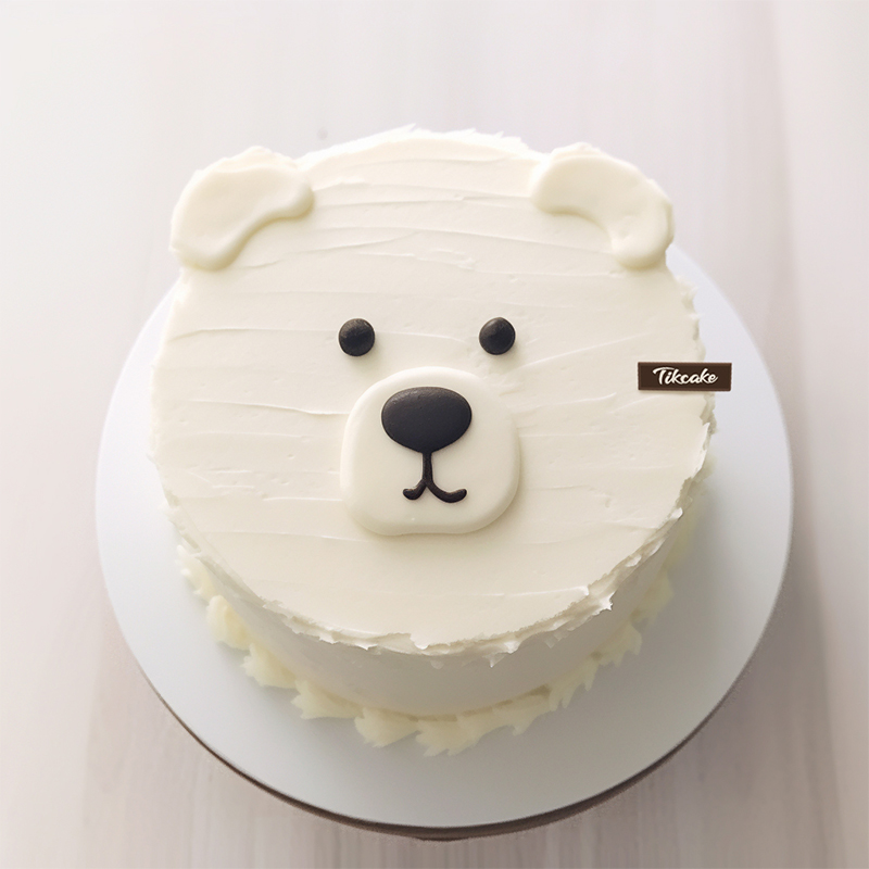 原创可爱小熊主题鲜奶蛋糕