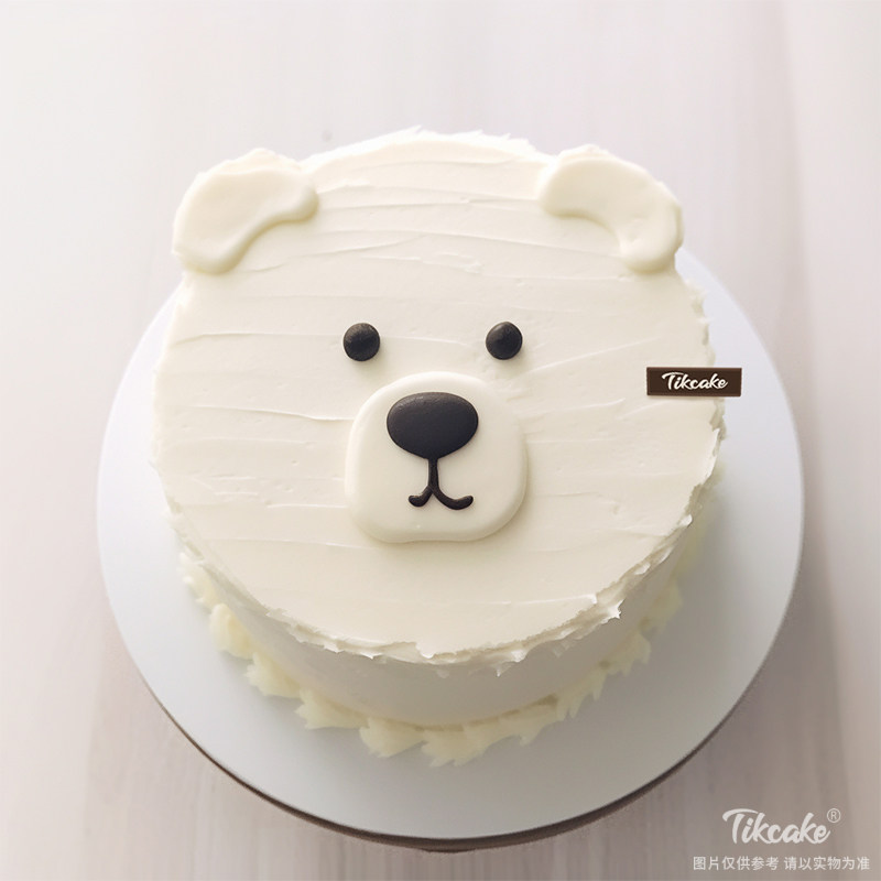 原创可爱小熊主题鲜奶蛋糕