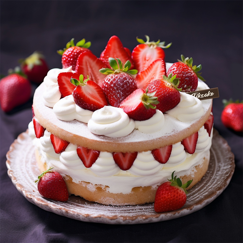 原创草莓鲜奶蛋糕（四）