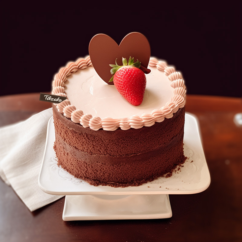原创巧克力草莓鲜奶蛋糕（四）