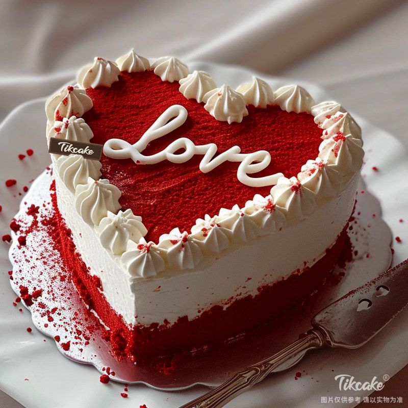 原创心形红丝绒蛋糕