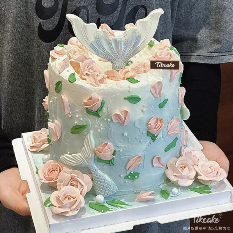 双鱼座秘密玫瑰庄园主题鲜奶蛋糕（2.19-3.20）