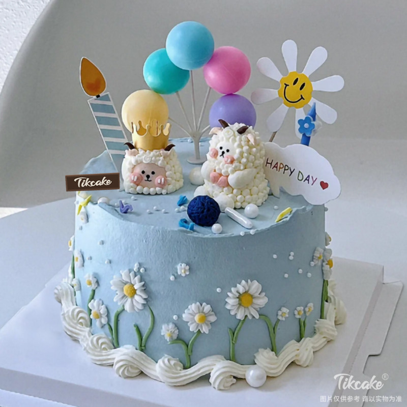 白羊座主题奶油霜鲜奶蛋糕（3.21-4.19）