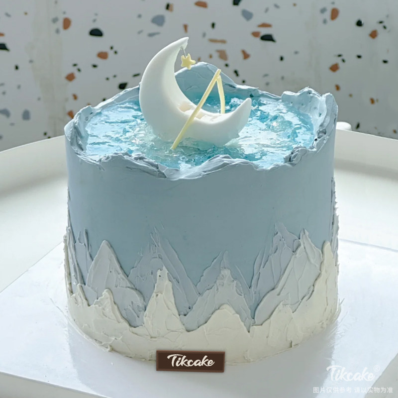 “水中月”主题网红鲜奶蛋糕（二）