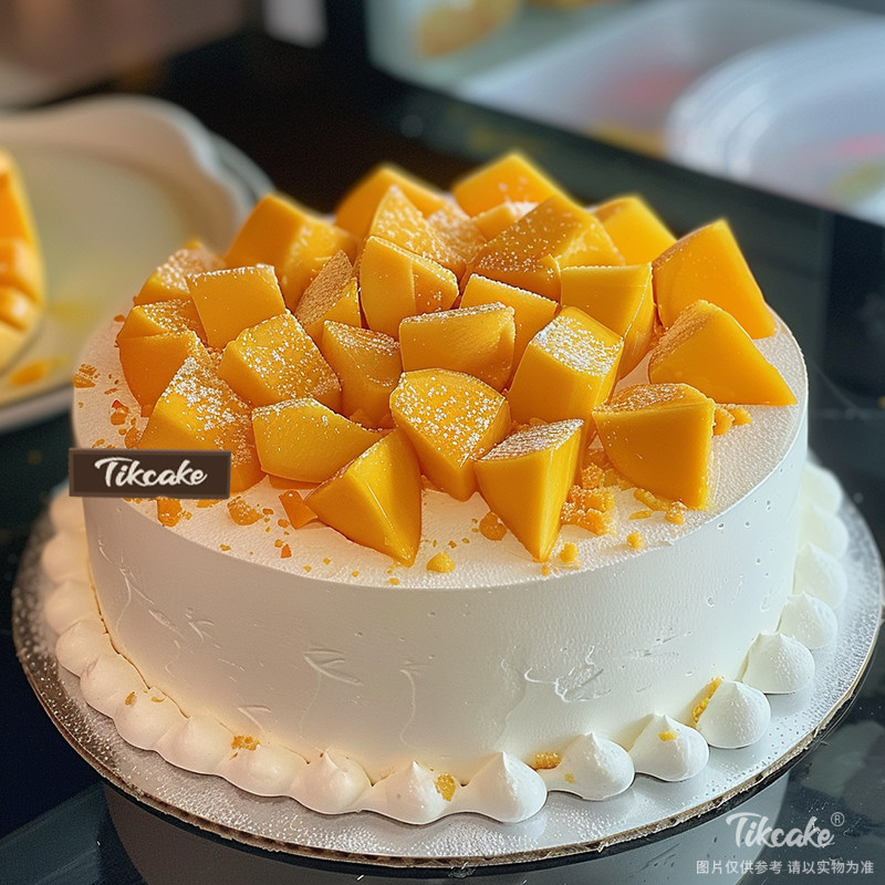 原创芒果水果鲜奶蛋糕