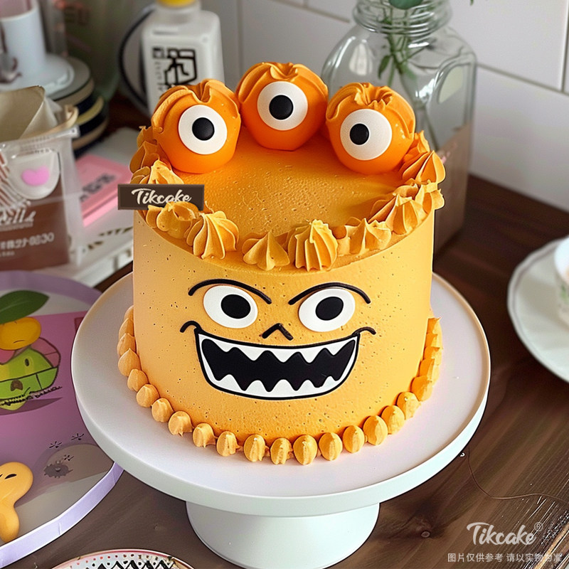 原创搞怪主题鲜奶蛋糕