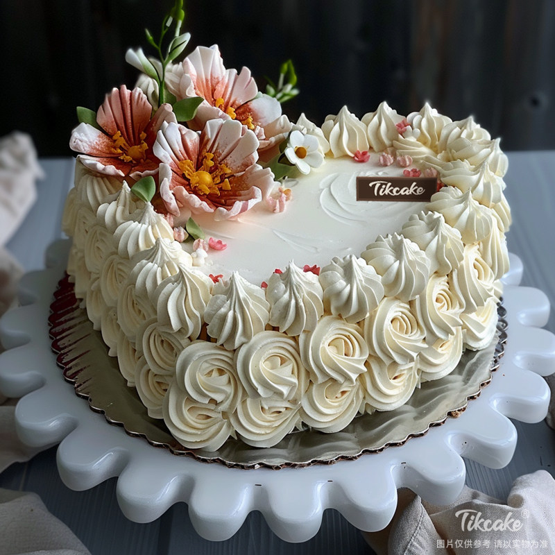 原创心形翻糖鲜奶蛋糕二（城市款）