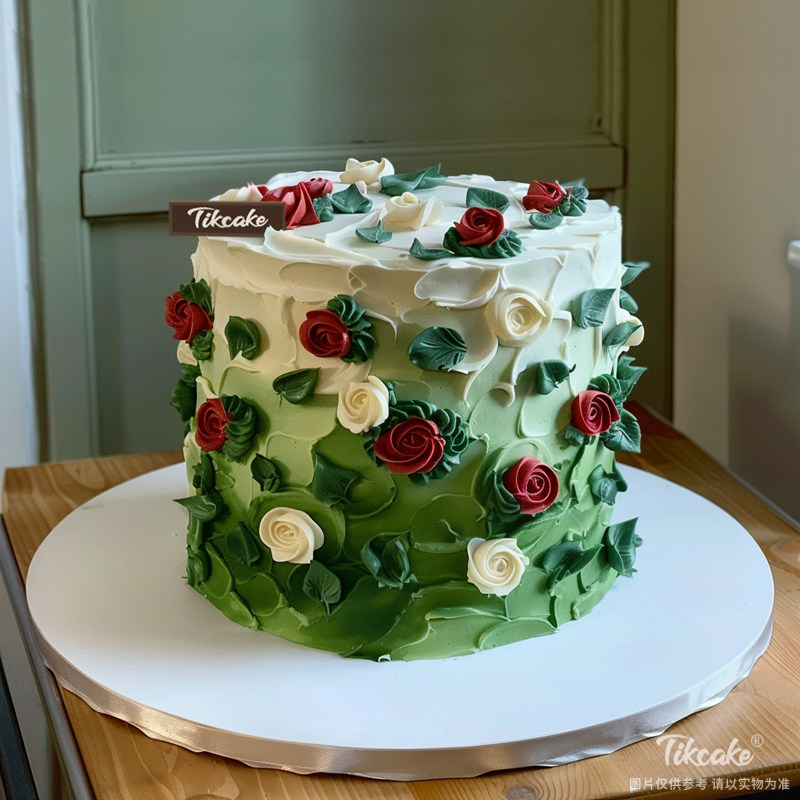 原创复古风鲜奶蛋糕