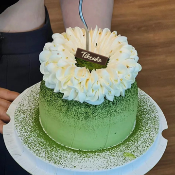 小清新绿色系鲜奶蛋糕