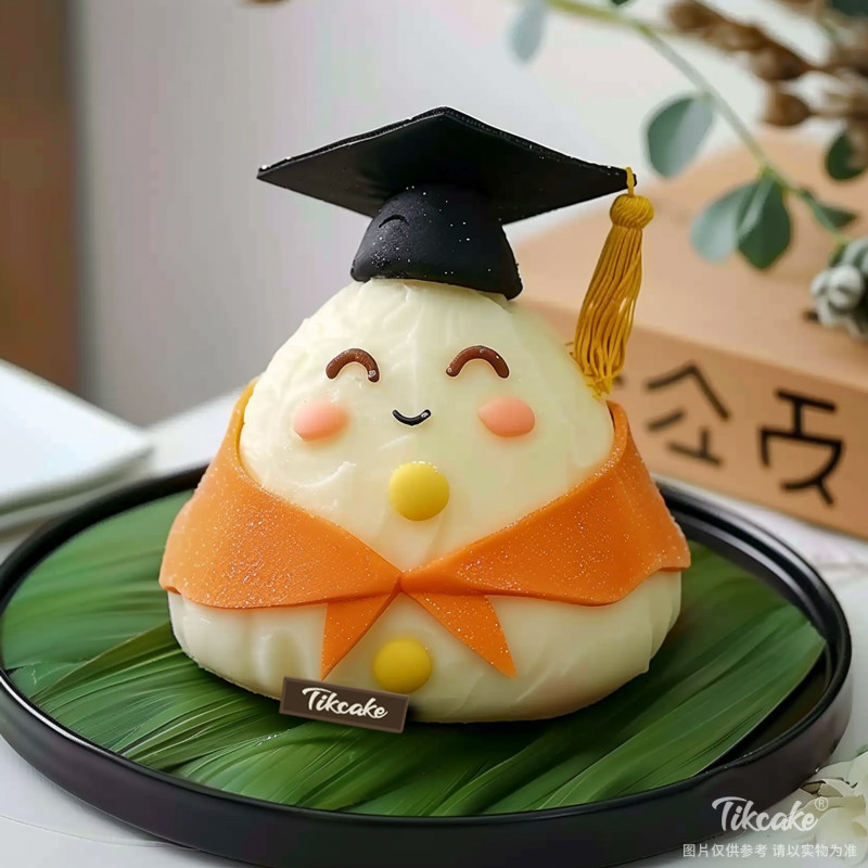 原创可爱粽子翻糖鲜奶蛋糕（二）