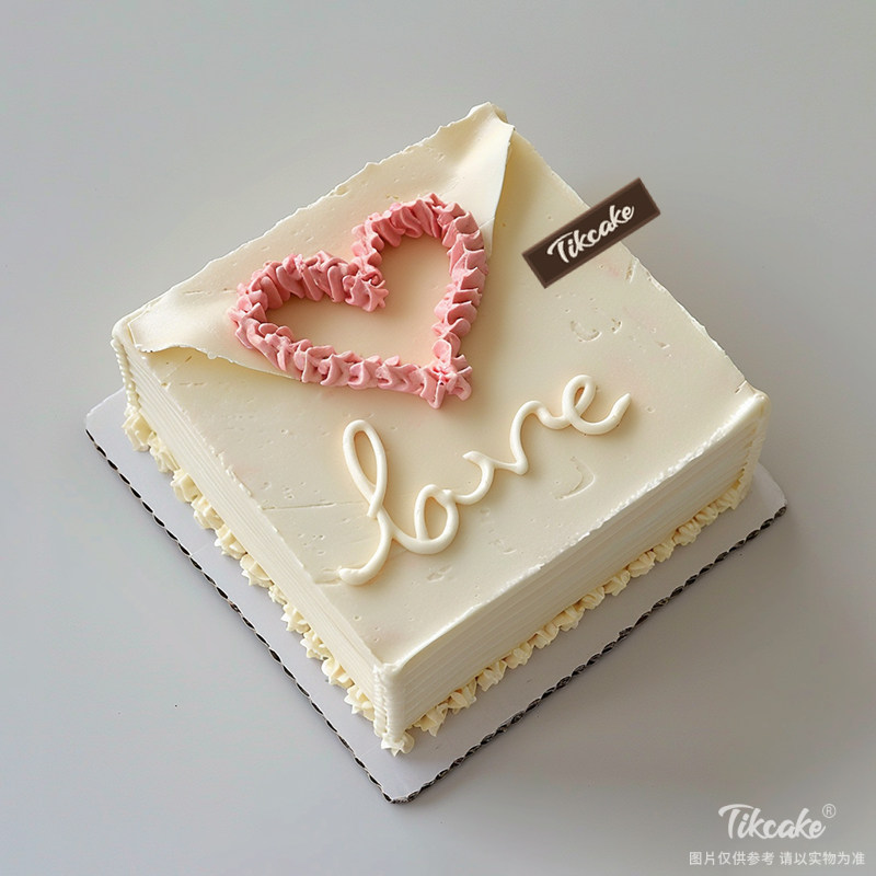 原创情书主题鲜奶蛋糕